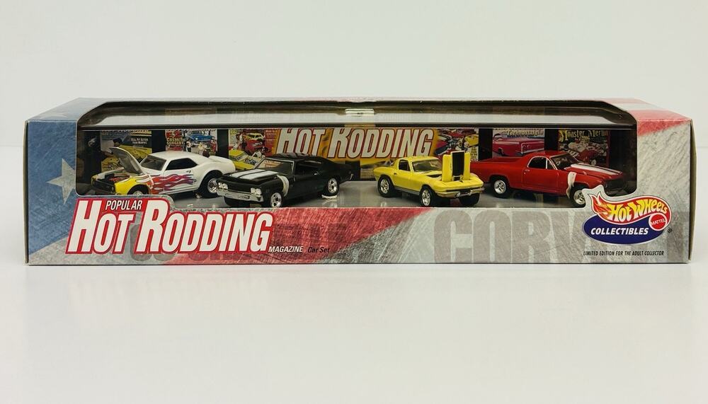 Hot Wheels 1998 Popular Hot Rodding Magazine 4 Car Set Muscle Car Series 3 New